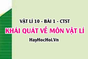 Đối tượng, mục tiêu, phương pháp nghiên cứu và ảnh hưởng của môn Vật lí trong đời sống kỹ thuật - Vật lí 10 bài 1 CTST
